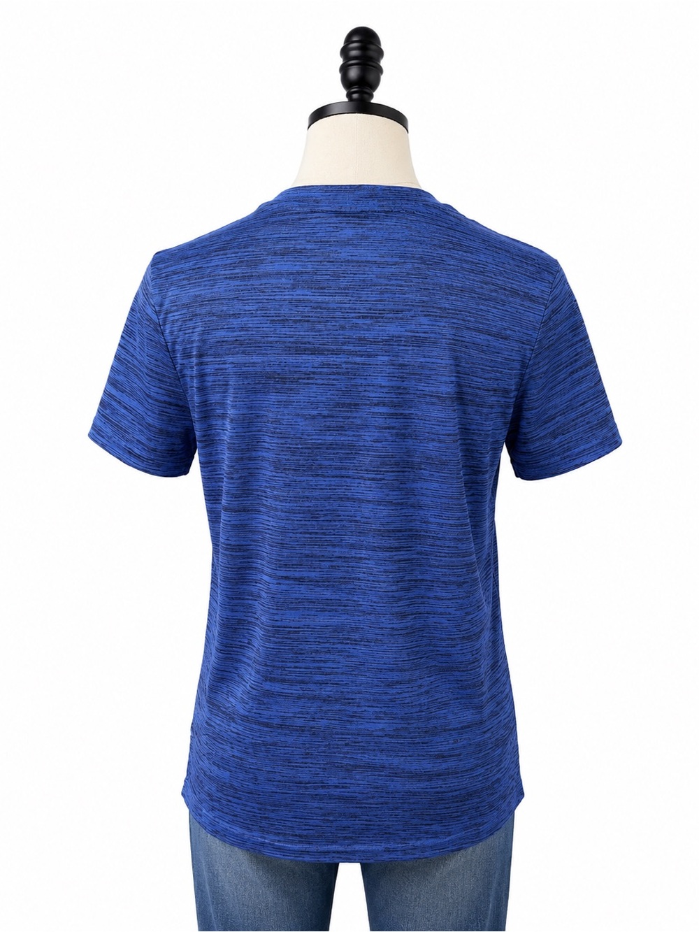 Nike Royal Blue Chicago Cubs V-Neck Tee with Red Logo - Picture 3 of 4